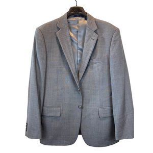 Joseph Abboud Men Coat Suit Blazer Jacket 100% Wool Two Button Slate Blue SZ 40S